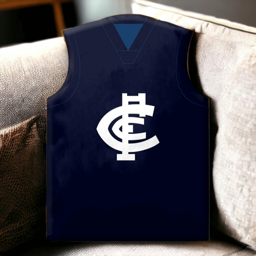 Carlton Blues Guernsey Shaped Cushion