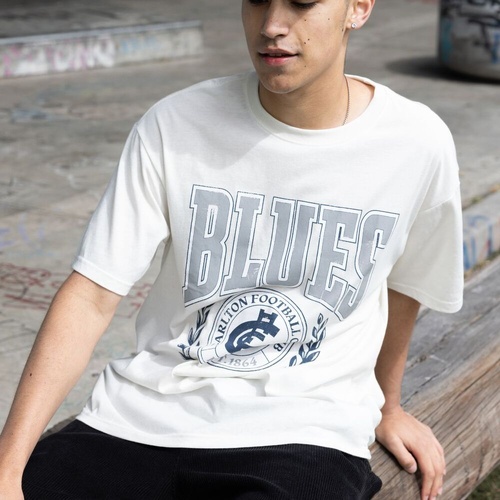 Carlton Blues Mens Arch Graphic Tee Natural