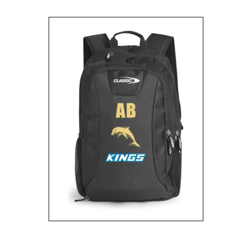 2024 Dolphins Mens Backpack: Black