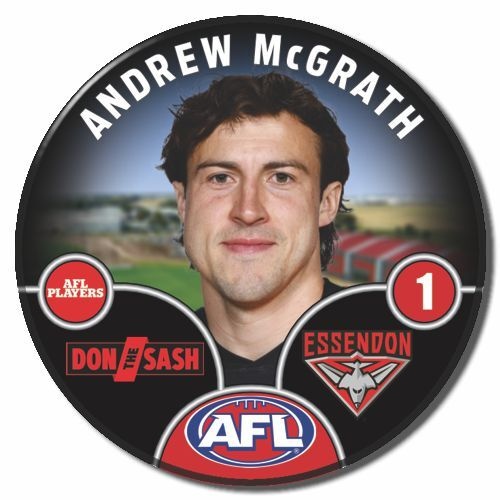 Essendon Bombers 2025 Player Pin Badge - MCGRATH