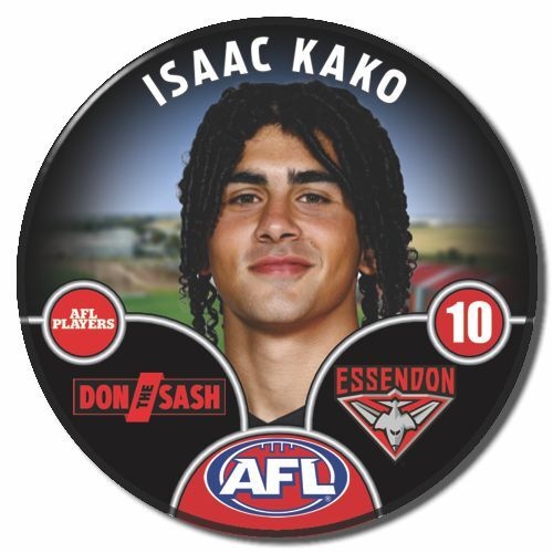 Essendon Bombers 2025 Player Pin Badge - KAKO