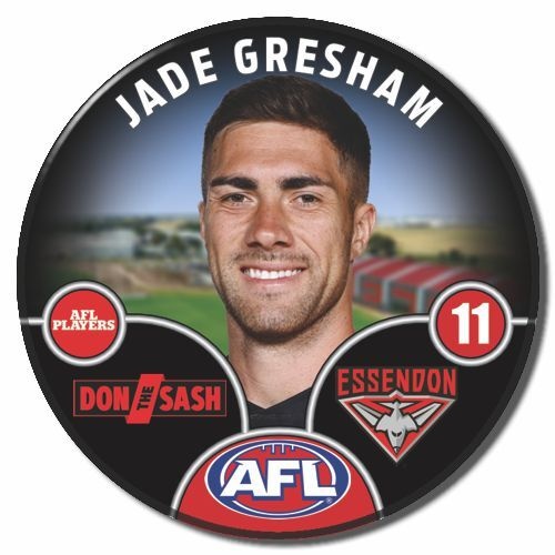 Essendon Bombers 2025 Player Pin Badge - GRESHAM