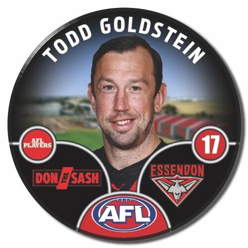 Essendon Bombers 2025 Player Pin Badge - GOLDSTEIN