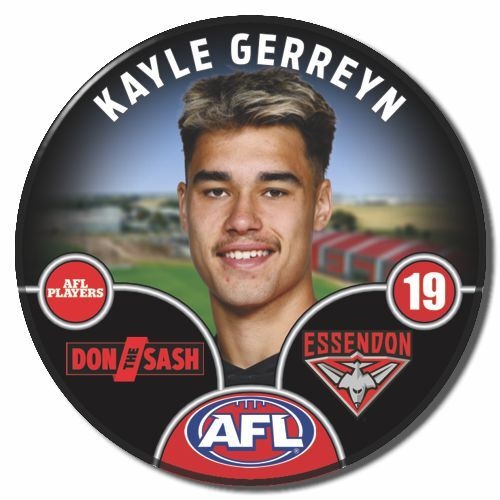 Essendon Bombers 2025 Player Pin Badge - GERREYN