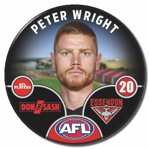 Essendon Bombers 2025 Player Pin Badge - WRIGHT