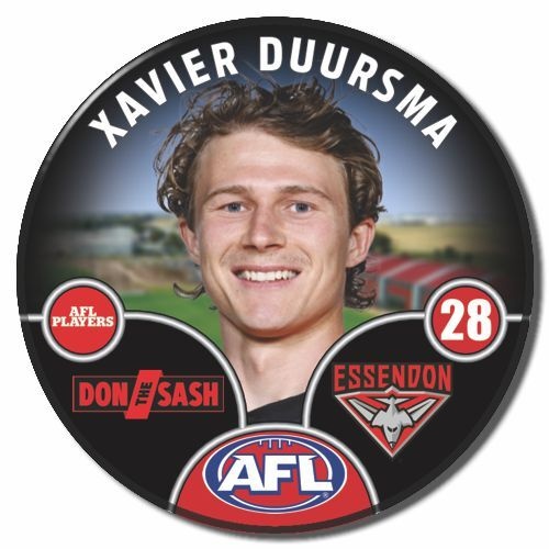 Essendon Bombers 2025 Player Pin Badge - DUURSMA