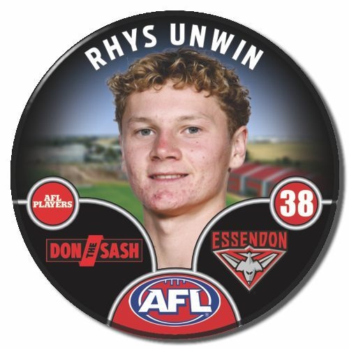 Essendon Bombers 2025 Player Pin Badge - UNWIN