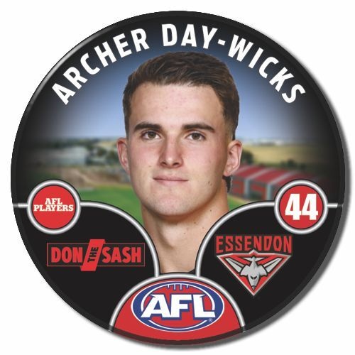 Essendon Bombers 2025 Player Pin Badge - DAY-WICKS