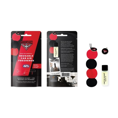 Essendon Bombers Reusable Car Air Freshener