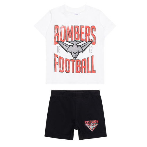 Essendon Bombers Kids Summer Pyjamas