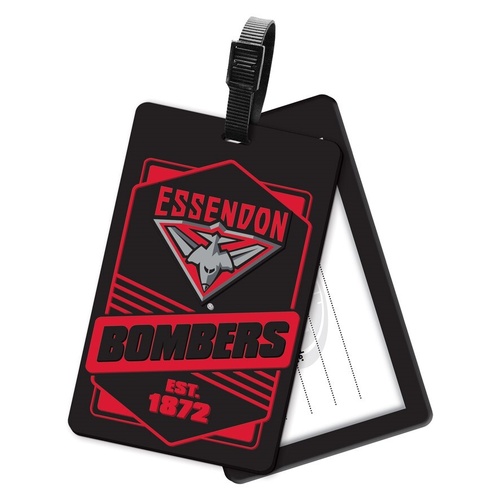 Essendon Bombers Rubber Luggage Tag