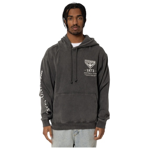 Essendon Bombers Mens Acid Wash Hoodie