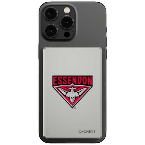 Essendon Bombers AFL Magnetic Wireless Power Bank