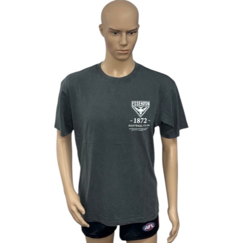 Essendon Bombers Mens Acid Wash Tee