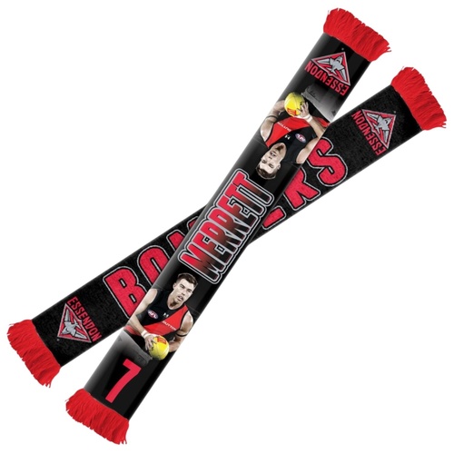 Essendon Bombers Zack Merrett Player Scarf