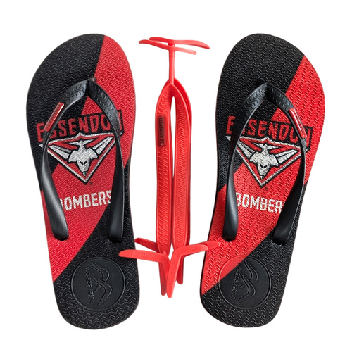 Essendon Bombers Boomerangz Thongs w/extra Straps