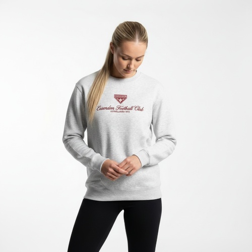 Essendon Bombers Womens Crest Crew