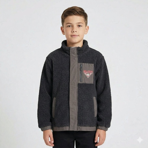 Essendon Bombers Kids Polar Fleece Over Sized Jacket