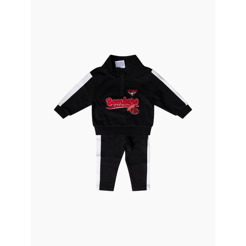 Essendon Bombers  Baby 1/4 Zip Tracksuit Set