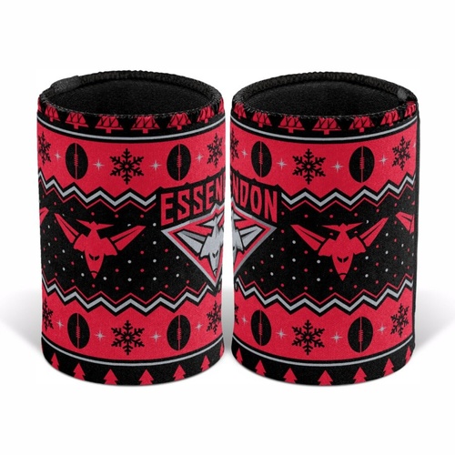 Essendon Bombers Christmas Stubby Holder