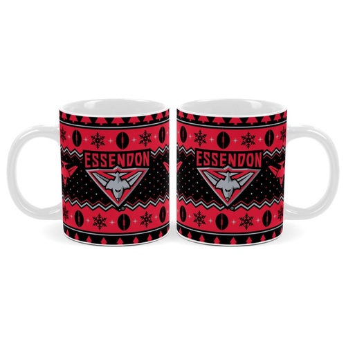 Essendon Bombers Christmas Coffee Mug