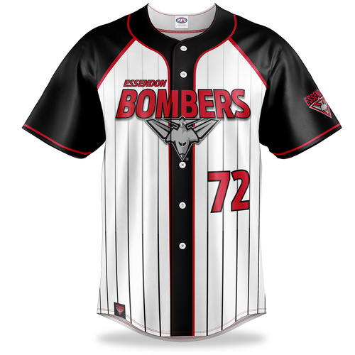 Essendon Bombers Baseball Shirt  Size:L