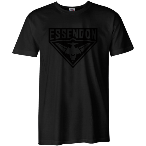 Essendon Bombers Mens Stealth Black Tee