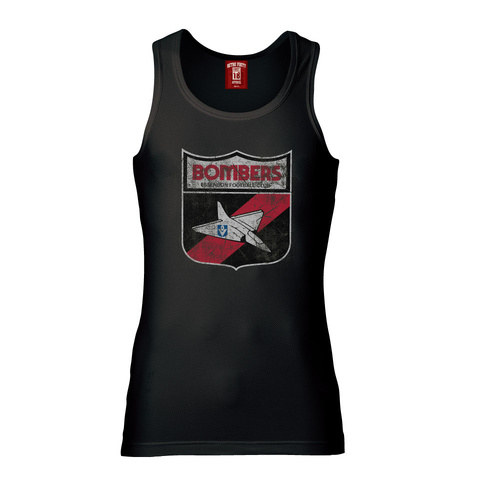 Essendon Bombers Mens Retro Logo Singlet