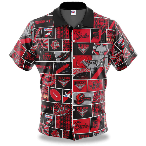 Essendon Bombers Pop Art Button Up Shirt