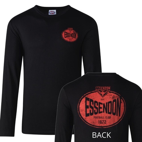 Essendon Bombers Mens Supporter Long Sleeve Tee