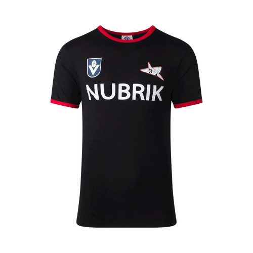 Essendon Bombers Mens NUBRIK Black Throwback Tee