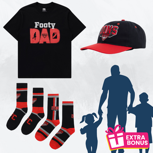 Essendon Bombers Dad Shirt/Socks/Cap Pack