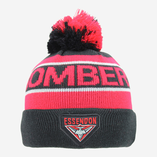 Essendon Bombers Youths Bar Beanie