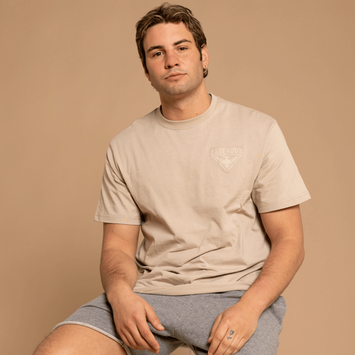 Essendon Bombers Tonal Stone Logo Tee