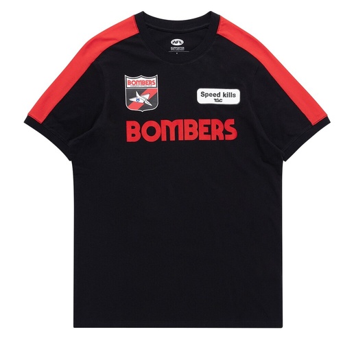 Essendon Bombers Mens Throwback Logo T-Shirt