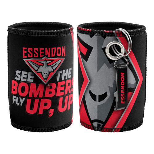 Essendon Bombers Stubby Holder with Opener