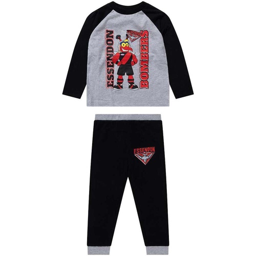 Essendon Bombers Kids Raglan Cuffed PJ Set