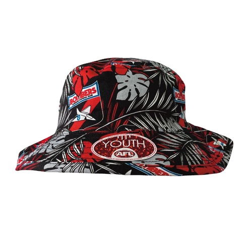 Essendon Bombers Youths Tropical Reversible Bucket Hat