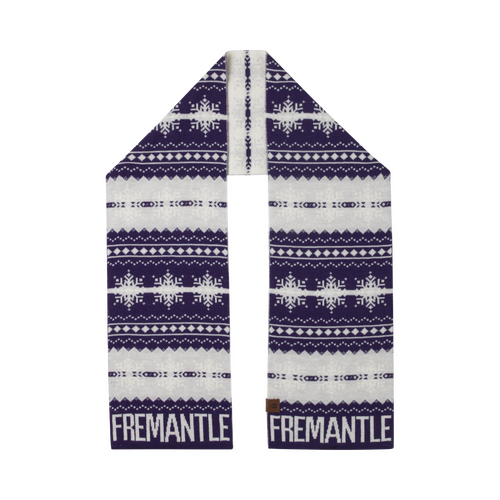 Fremantle Dockers Snowflake Scarf - Premium Merino Wool