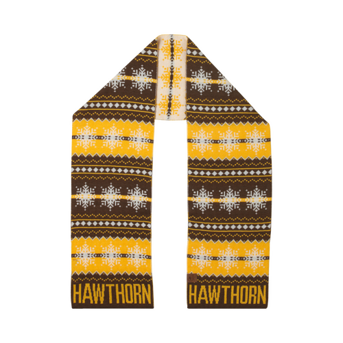 Hawthorn Hawks Snowflake Scarf - Premium Merino Wool
