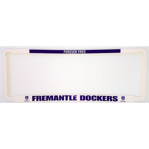 Fremantle Dockers Car Number Plate Surrounds Set of 2