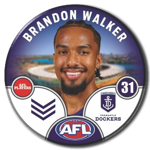 Fremantle Dockers 2025 Player Pin Badge - WALKER