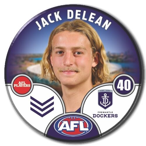 Fremantle Dockers 2025 Player Pin Badge - DELEAN