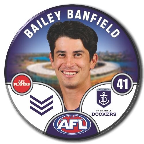 Fremantle Dockers 2025 Player Pin Badge - BANFIELD