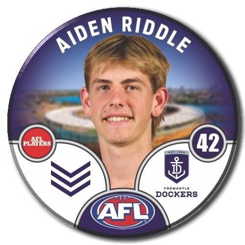 Fremantle Dockers 2025 Player Pin Badge - RIDDLE