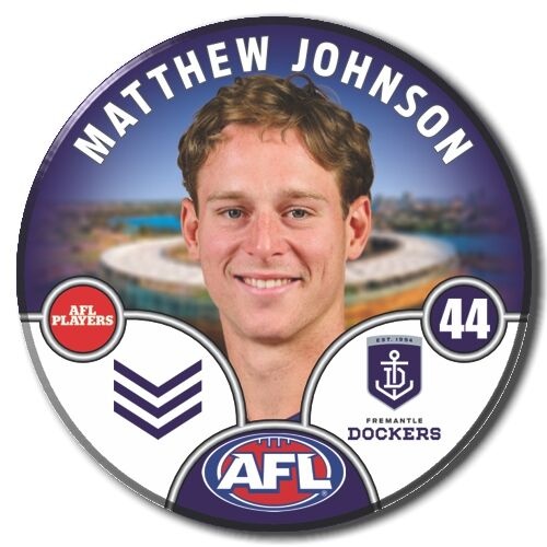 Fremantle Dockers 2025 Player Pin Badge - JOHNSON