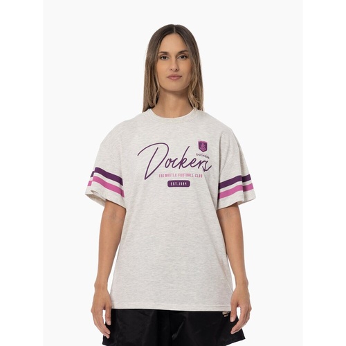 Fremantle Dockers Womens Oversize Stack Tee