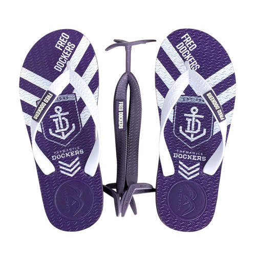 Fremantle Dockers Kids Boomerangz Thongs w/extra Straps