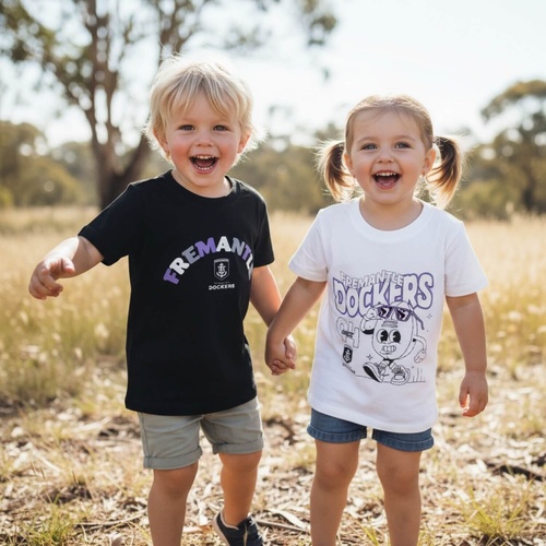 Fremantle Dockers Kids Twin Pack Graphic Tees