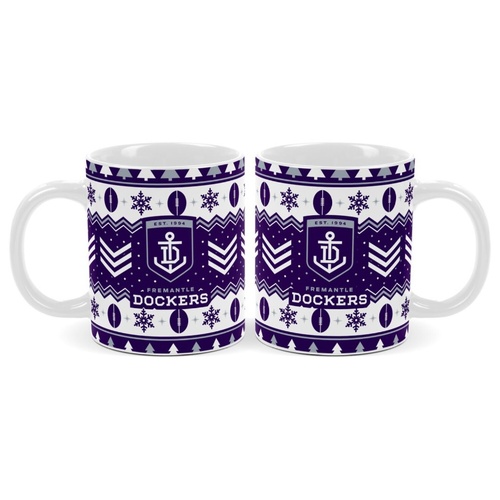 Fremantle Dockers Christmas Coffee Mug